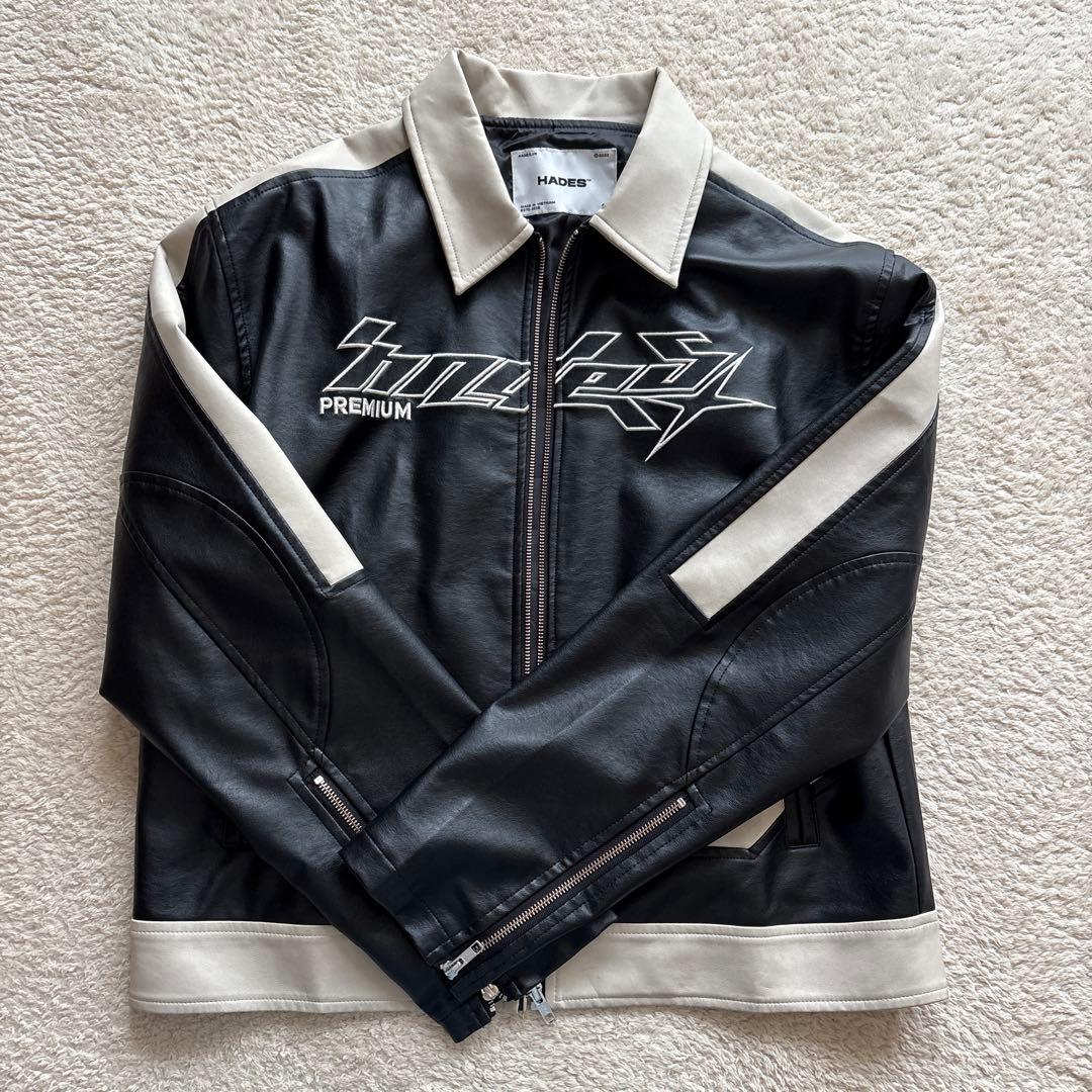 HADES ブラックレザージャケット Lサイズ