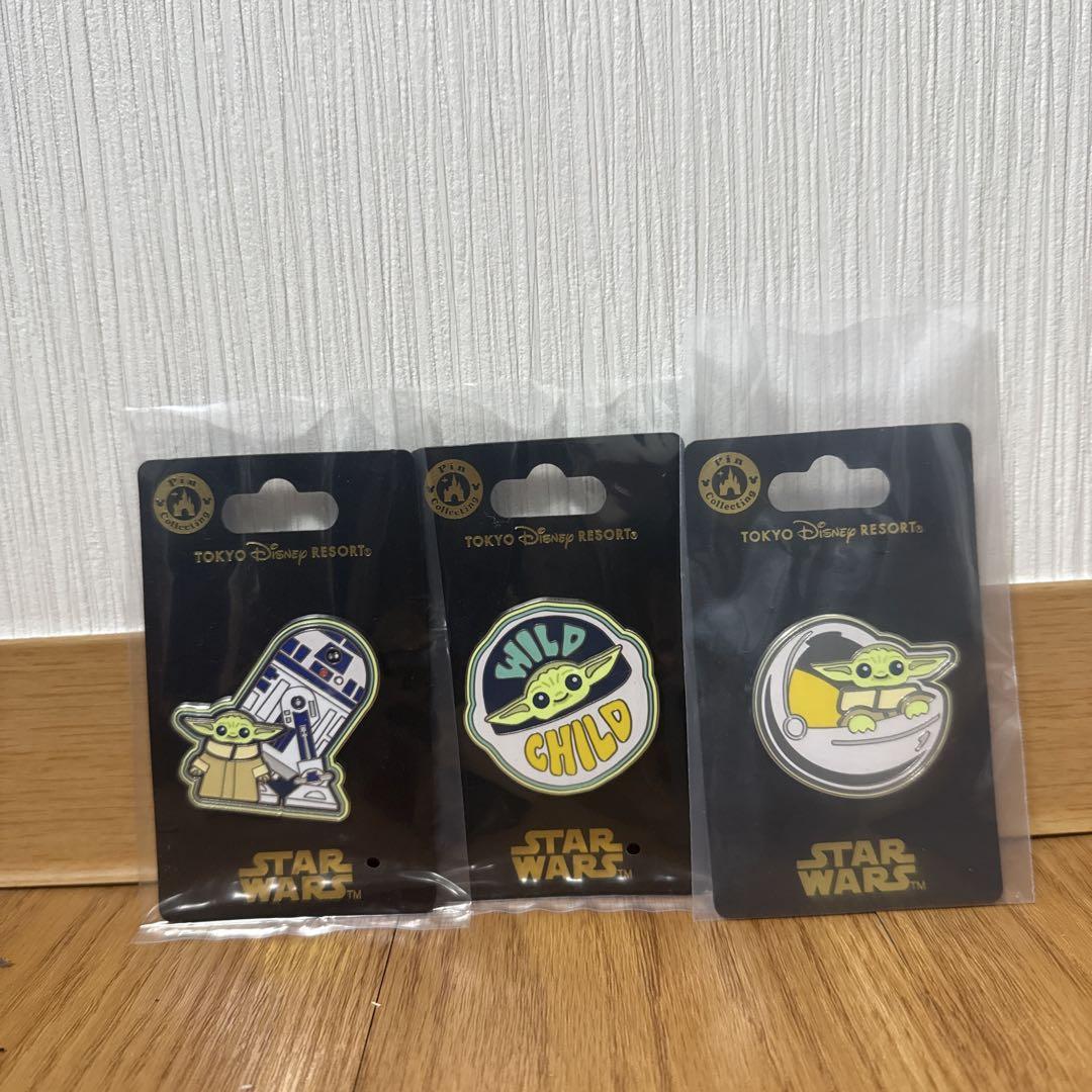 ディズニー　スターウォーズ　マンダロリアン　グローグー　ピンバッジ ディズニーランド スターウォーズ マンダロリアン グローグー