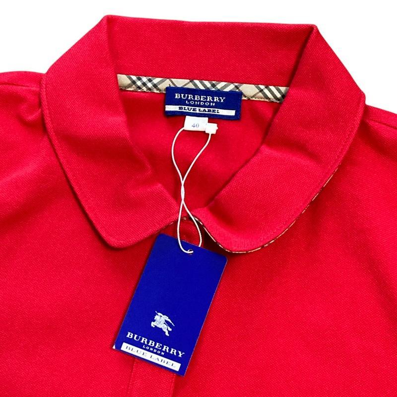 新品未使用✨ BURBERRY ポロシャツ ノバチェック ホースロゴ 刺繍 高級】未使用 BURBERRY ポロシャツ ノバチェック 半袖