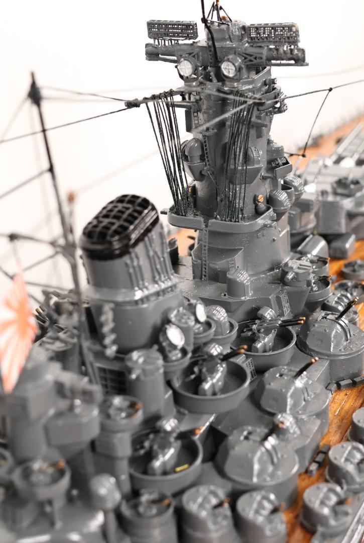 完成品 デアゴスティーニ 日本海軍　戦艦大和　1／250 アクリルケース付 完成品 デアゴスティーニ 日本海軍 戦艦大和 1／250 アクリル
