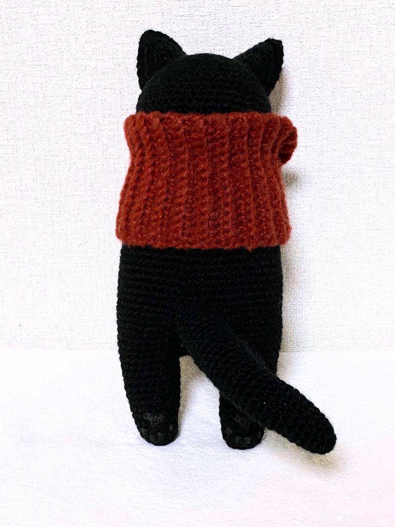 黒猫さん（with friend）のあみぐるみ 販売 中ハンドメイド・手芸 - 黒猫さん（with friend）のあみぐるみ