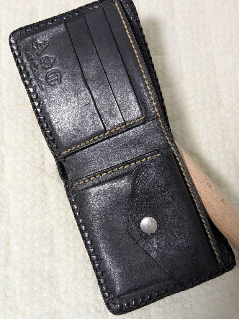 サードアリフコレクション　サメ革シャークレザー ショートウォレット二つ折り革財布