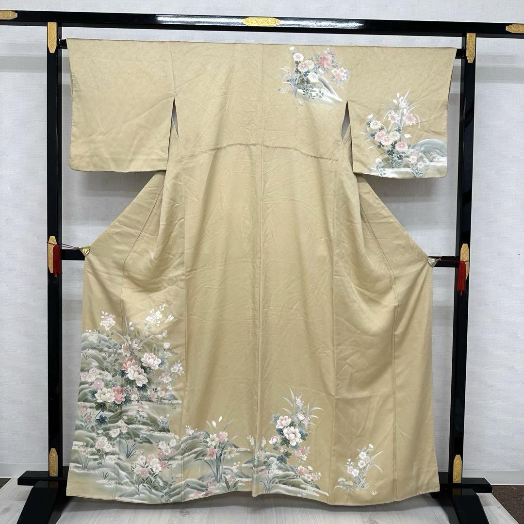 付下げ 美しい辻ヶ花 染め 着物 正絹 紋なし 袷 広衿 RK-5384
