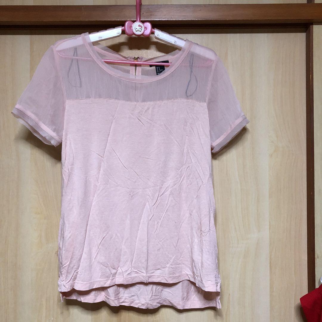 メルカリ ピンクな可愛い服 Tシャツ カットソー 半袖 袖なし 500 中古や未使用のフリマ