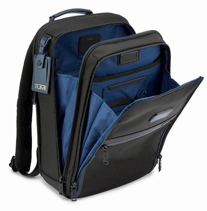 TUMI スリムバックパック ブルーライン