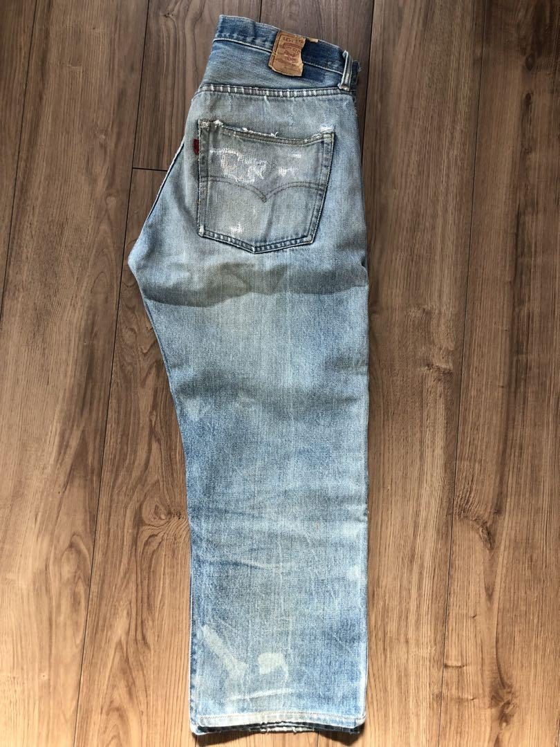 70s Levisリーバイス 501 66前期 デニムW32 リペア&色落ち抜群