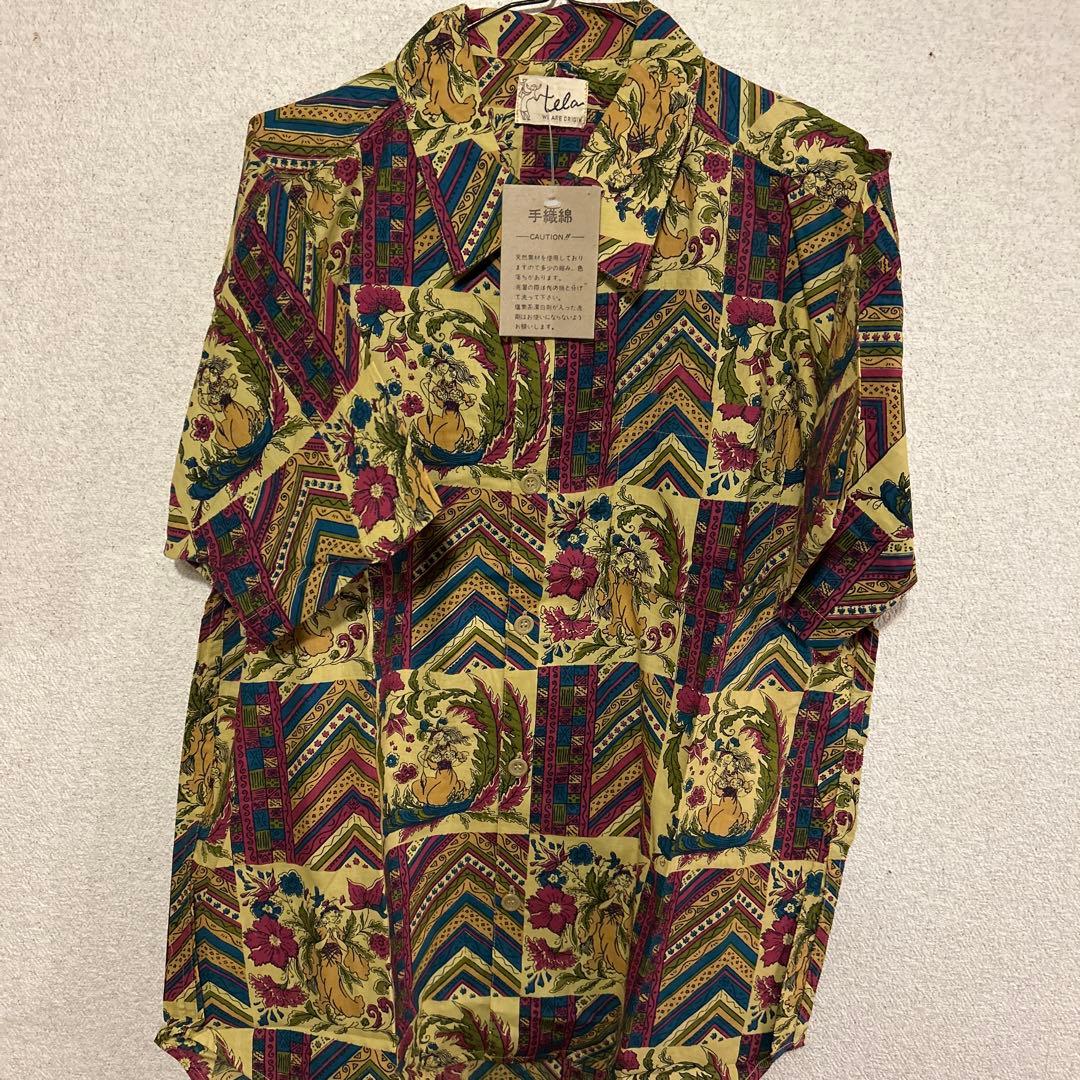 tela 花柄半袖シャツ