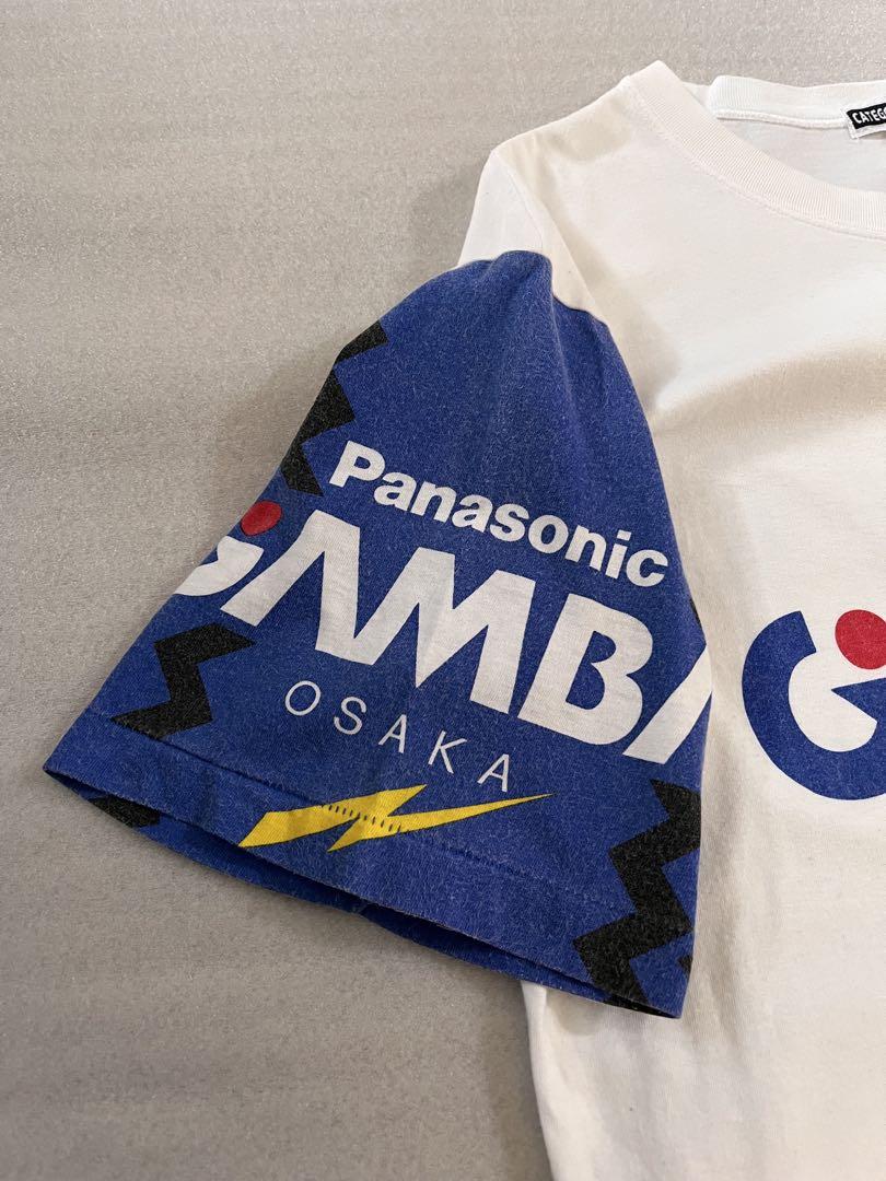 Jリーグ ガンバ大阪公式 Tシャツ フリーサイズ 綿１００％ 初期物 美品 90s 激レア flags town ガンバ大阪 Tシャツ jリーグ ガンバ女子