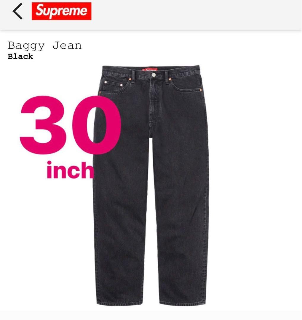 supreme baggy jean Blackシュプリーム　バギーデニム