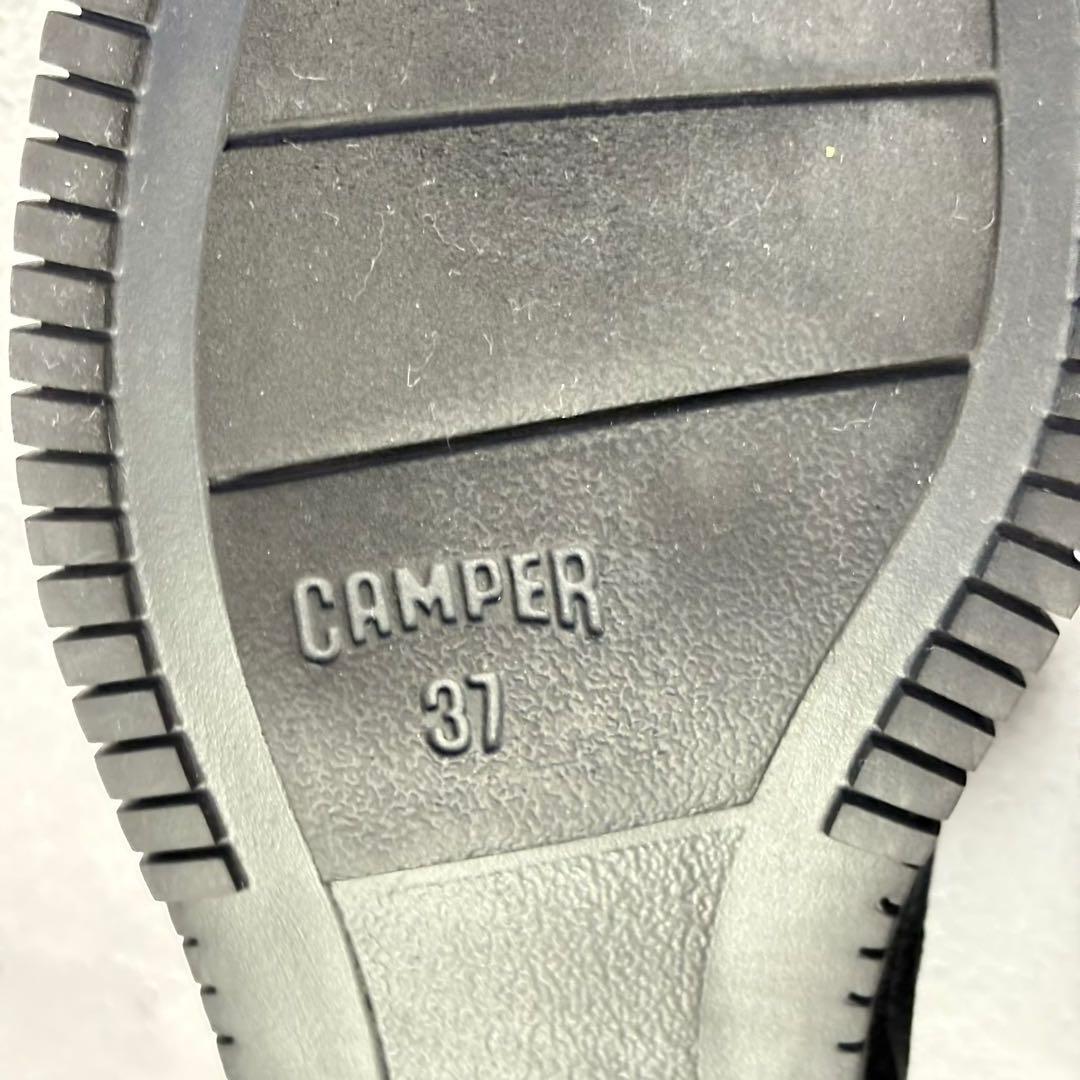 カンペール camper ニットブーツ フロントジップ PIX 黒 37 カンペール camper ニットブーツ フロントジップ PIX 黒 37