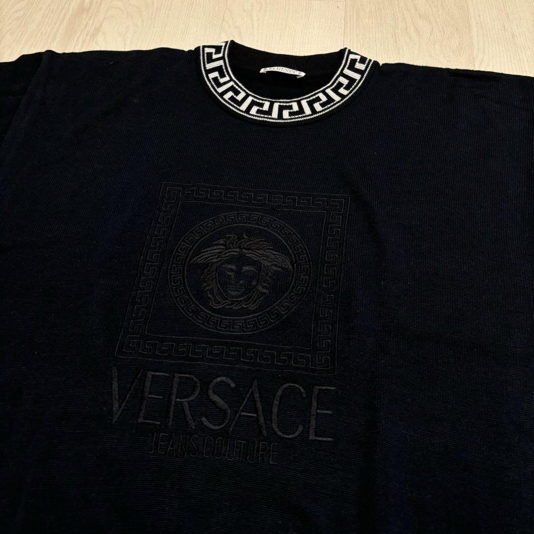 古着 ビンテージ GIANNI VERSACE 黒 セーター メデューサ