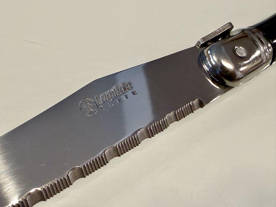 Laguiole elite カトラリーセット　24本入り　ブラック　刻印入り