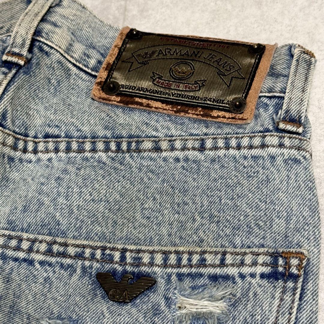 パンツ 90s ARMANI JEANS Tiger Print Denim Pants