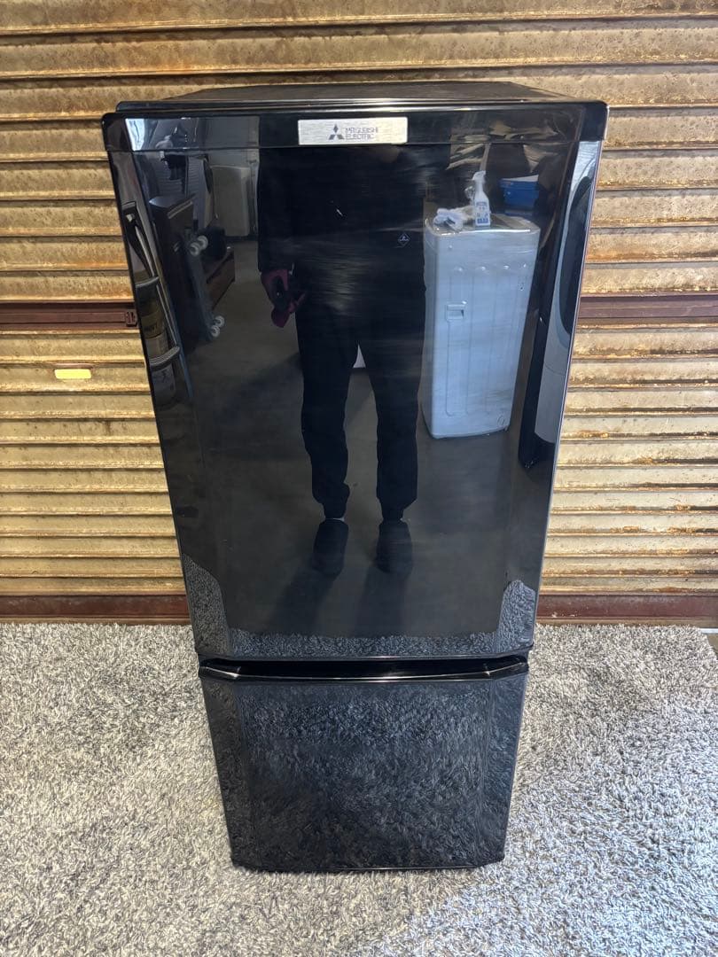 三菱 ノンフロン冷凍冷蔵庫 MR-P15D-B 2019年目立った傷や汚れなし