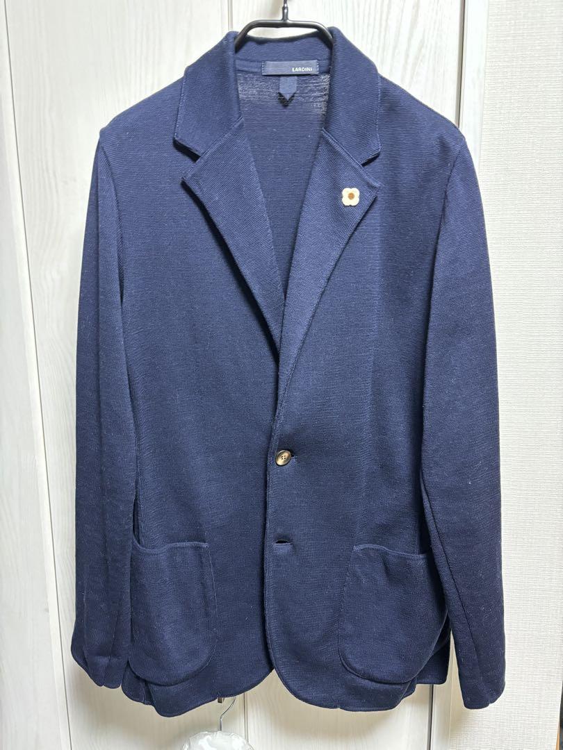 ラルディーニ LARDINI コットンニットジャケット S LARDINI コットンニットジャケットS ラルディーニ