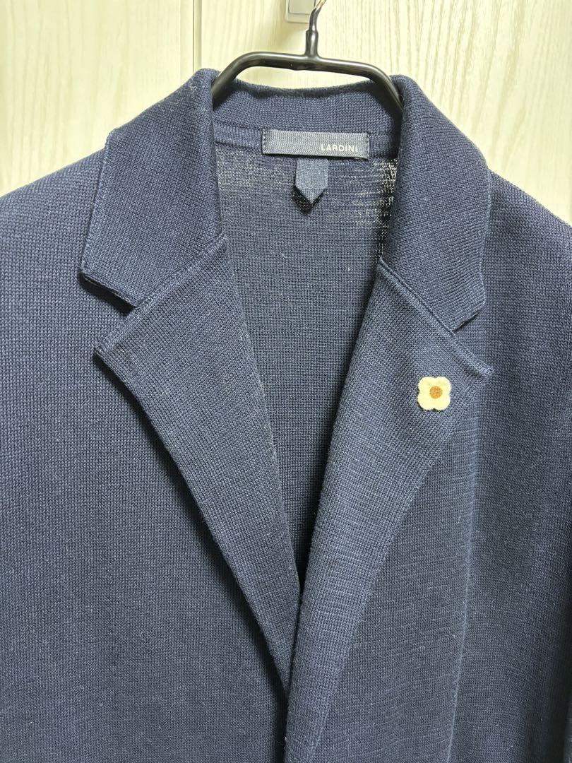 ラルディーニ LARDINI コットンニットジャケット S LARDINI コットンニットジャケットS ラルディーニ