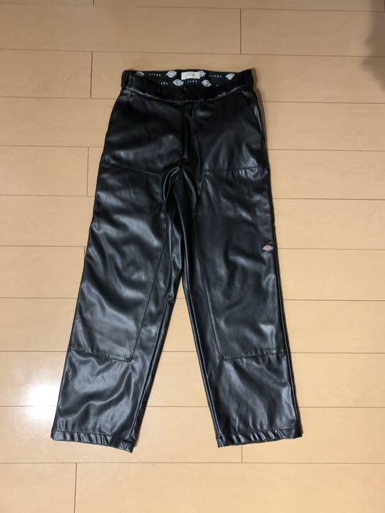ブラック系,L即日発送 jieda Dickies FAKE LEATHER DOUBLE KNEE その他 ...