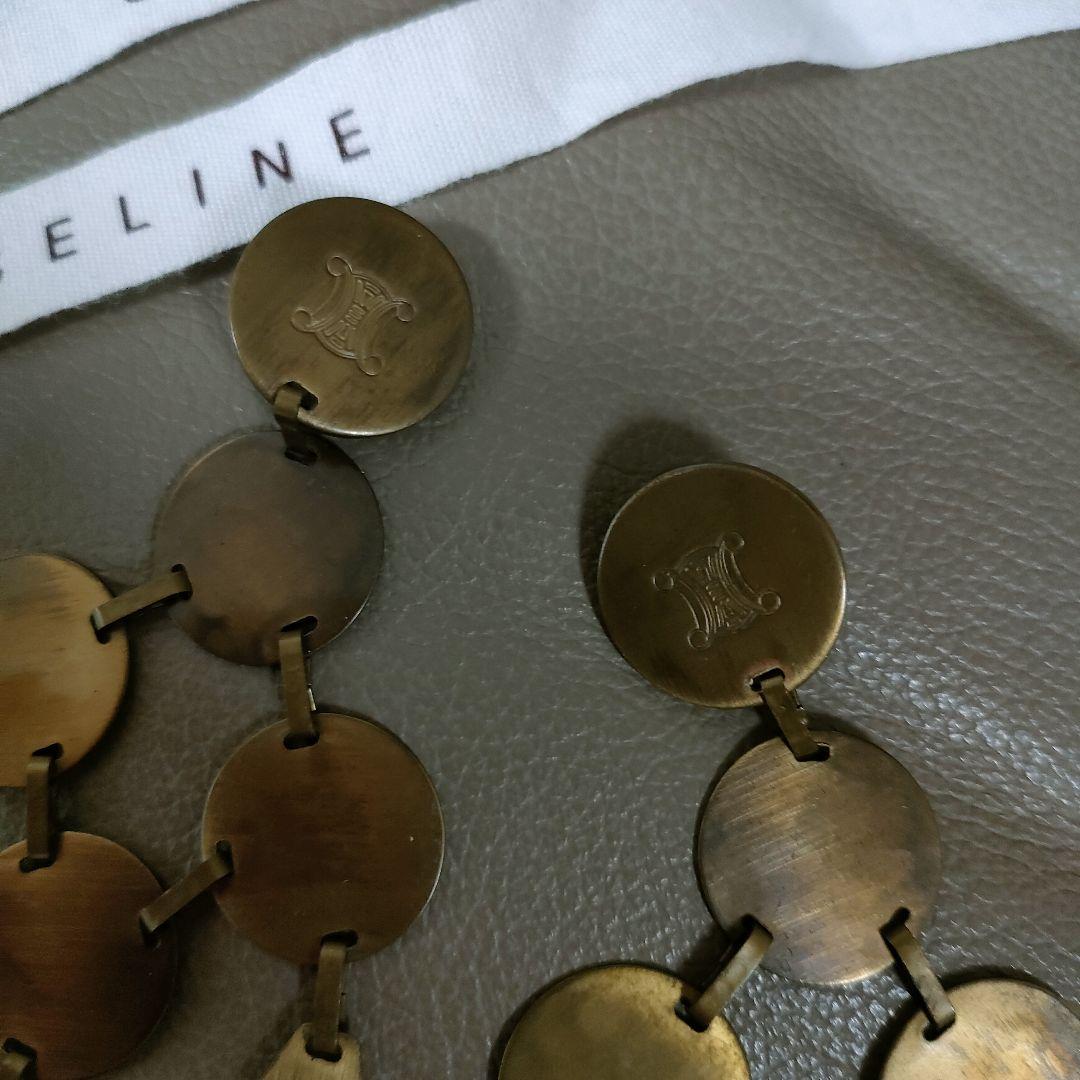 希少！　CELINEセリーヌ　 ゴールド ドロップ型 イヤリング