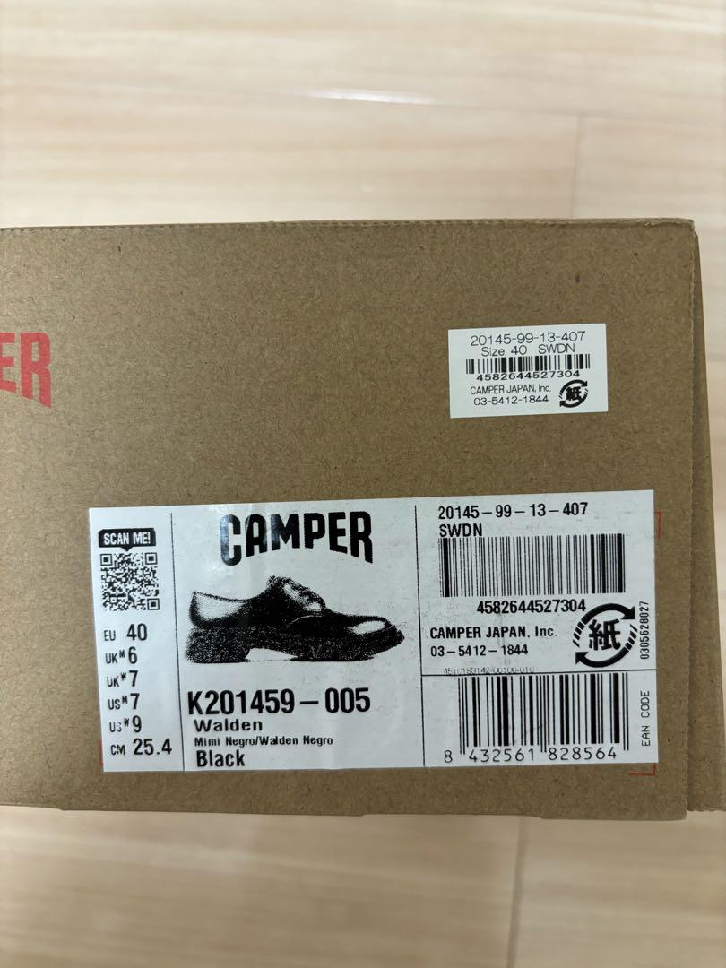 美品　カンペール　CAMPER WALDEN シューズ　ブラック　厚底