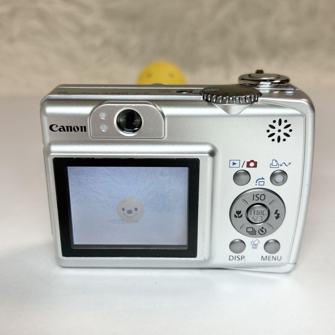 Canon キャノン Power shot A550 AiAF シルバー カメラ
