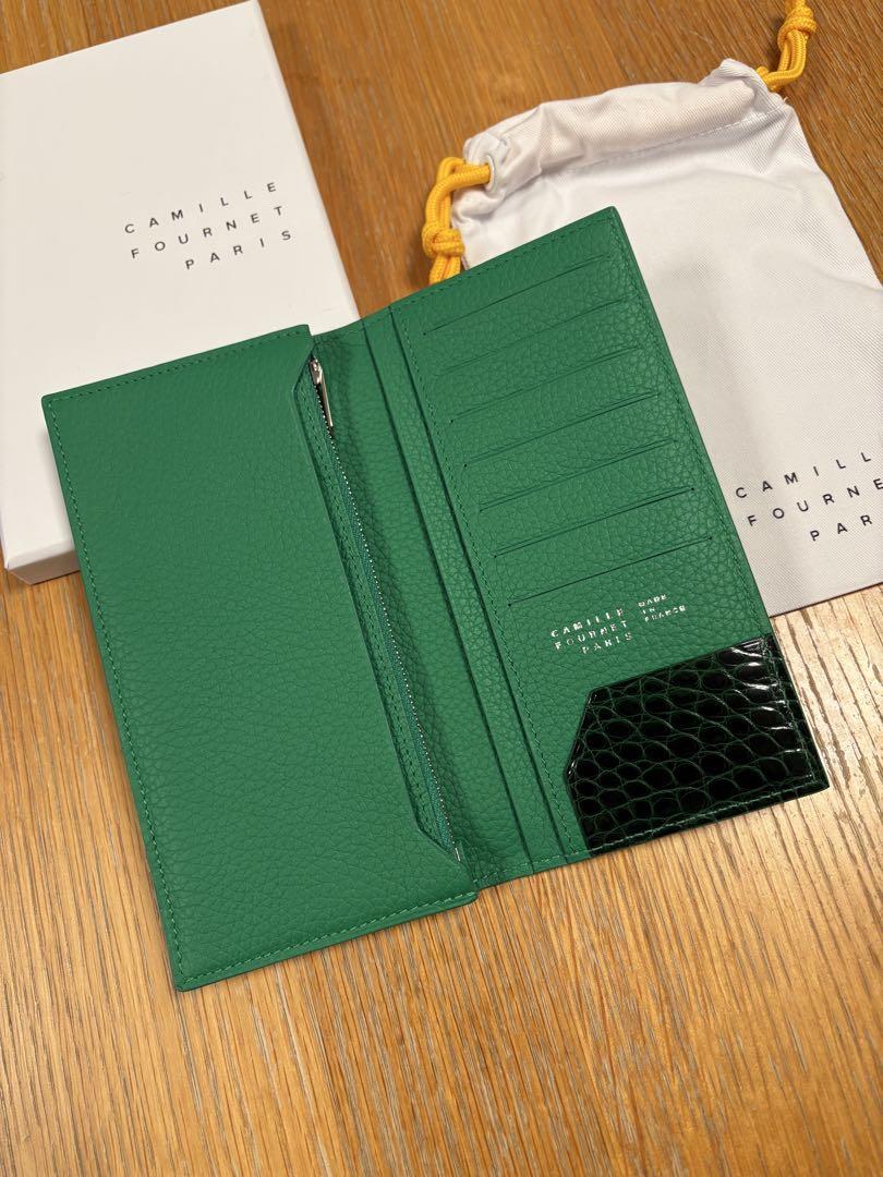 カミーユ フォルネCAMILLE FOURNET グリーン 長財布 未使用