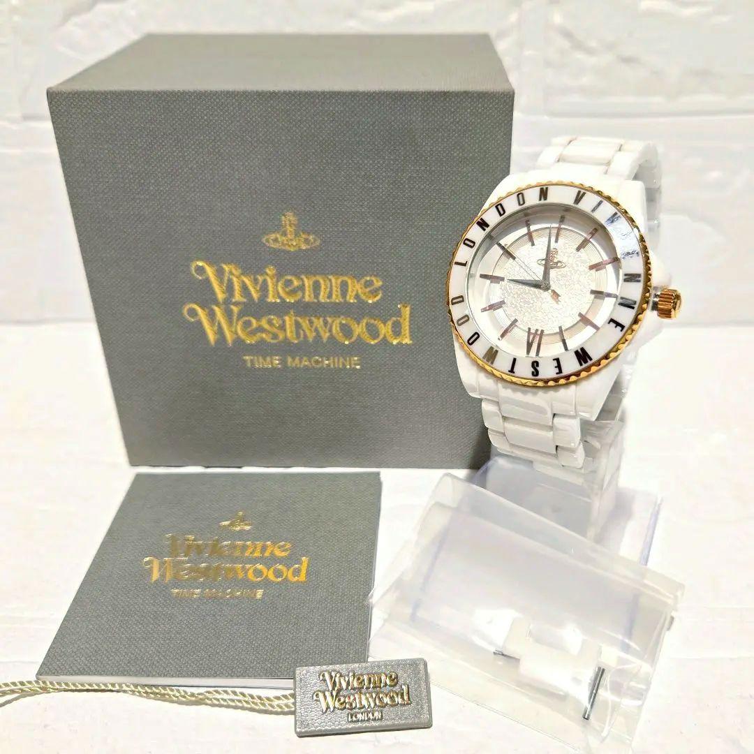 VivienneWestwood 腕時計 オーブ ホワイト文字盤 白ベルト VivienneWestwood 腕時計 オーブ ホワイト文字盤 白ベルト