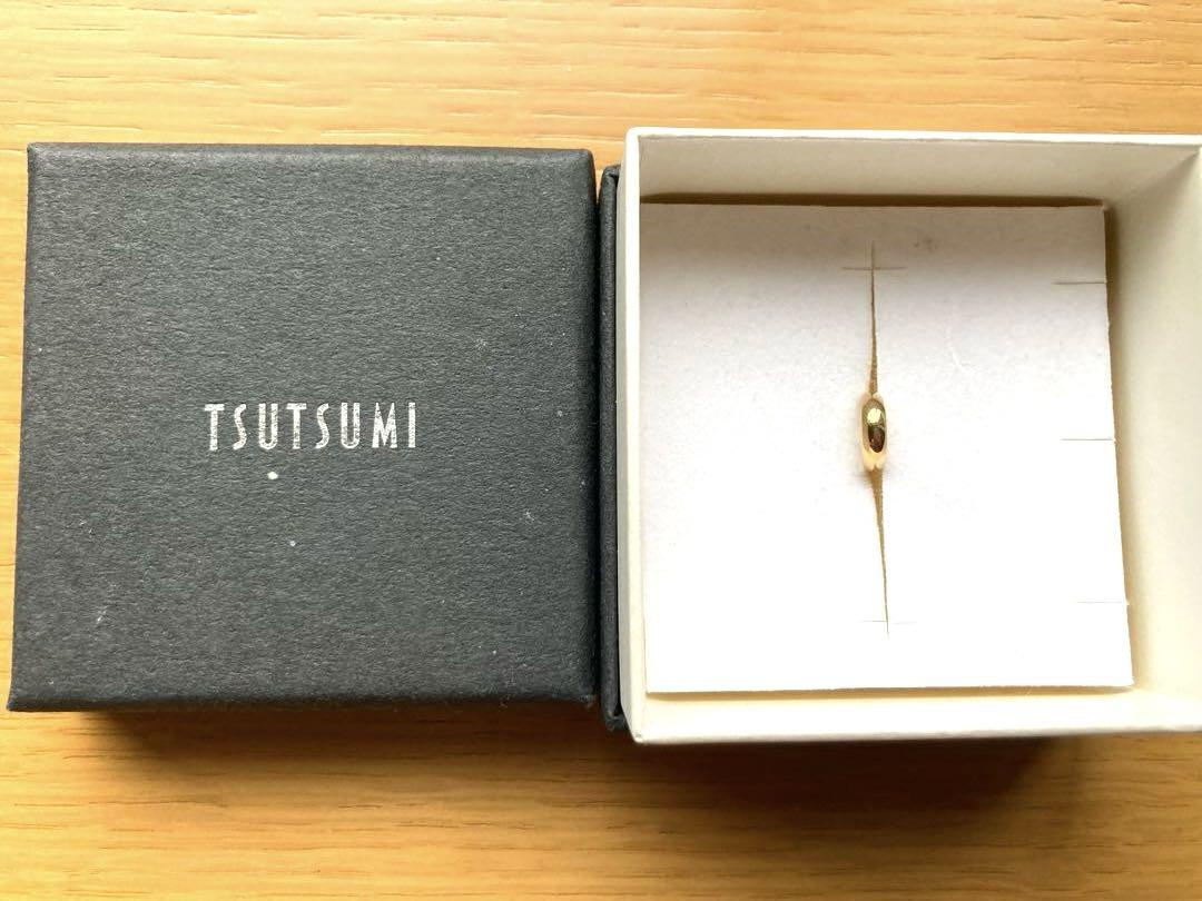 tsutsumi イエローゴールドピアス 片耳