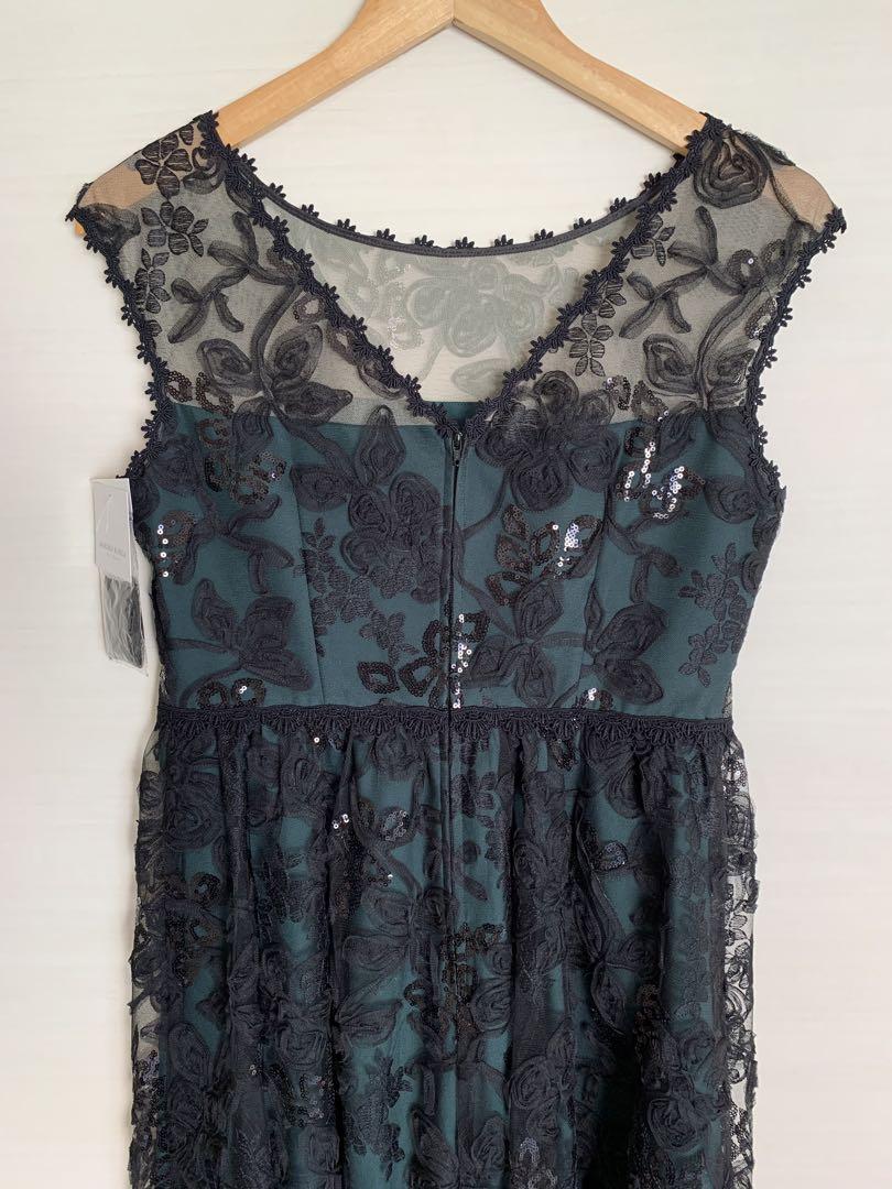 〔MARIKO KOHGA〕グリーン オケージョンワンピース 〝新品・未使用〟