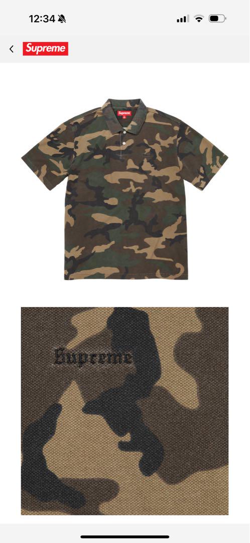 hSupreme 25ss Washed Camo Polo 新品未使用