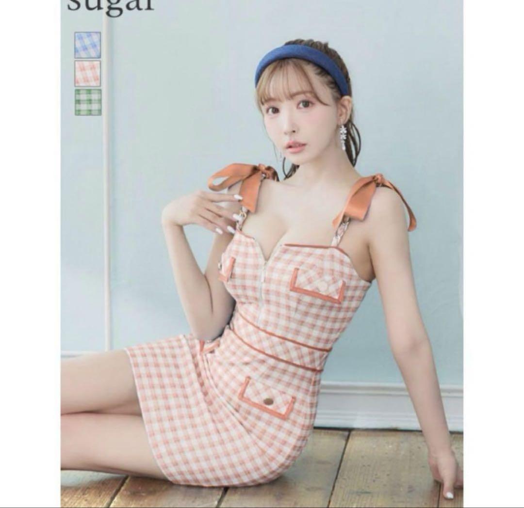 an ショルダーリボンキャバドレス
