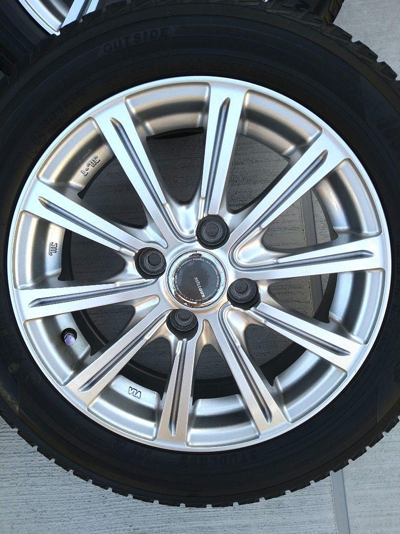 165/65R14 スタッドレスタイヤアルミホイール付き4本セット