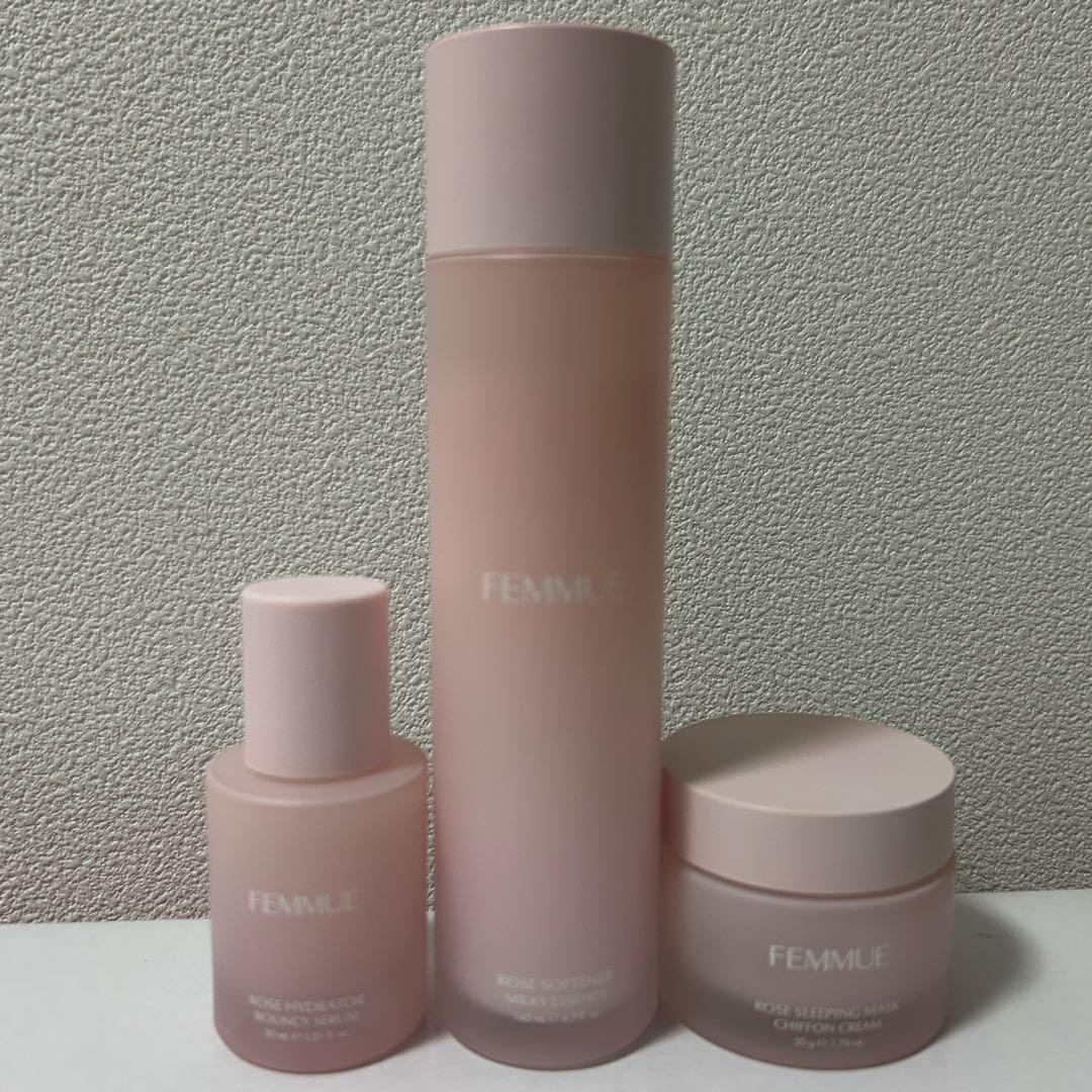 FEMMUE ファミュ ブルーミングローズライン 3点セット 化粧水 美容液