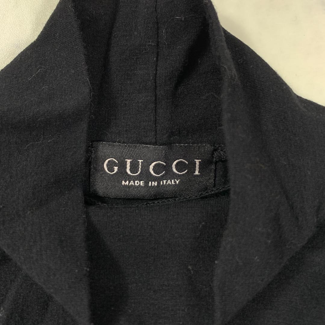 LA3405 GUCCI グッチ ハイネック 長袖カットソーブラック M