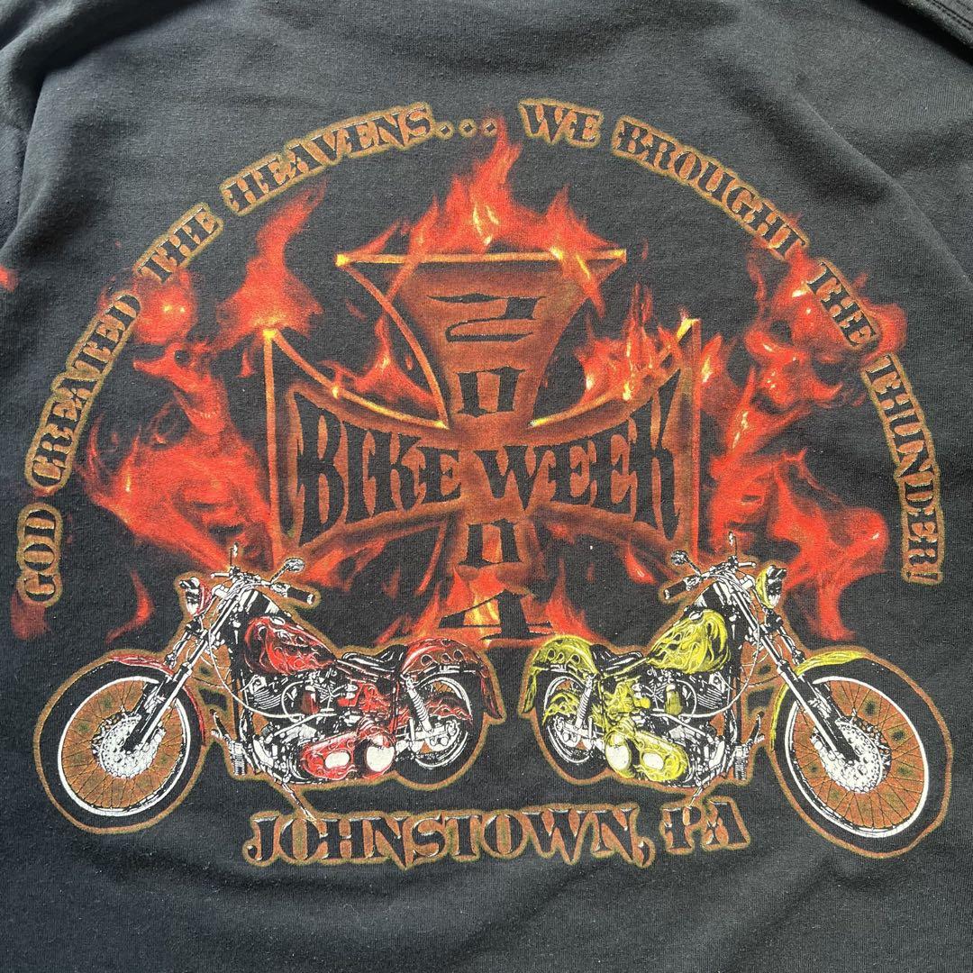 00s BIKE WEEK Y2K バイクウィーク 長袖 プリントTシャツ