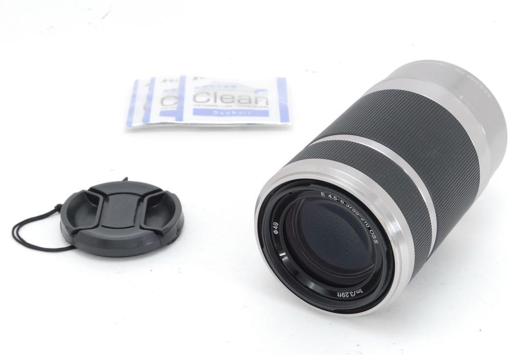 美品✨ソニー E 55-210mm OSS❤️シルバー❤️小型軽量望遠レンズ！