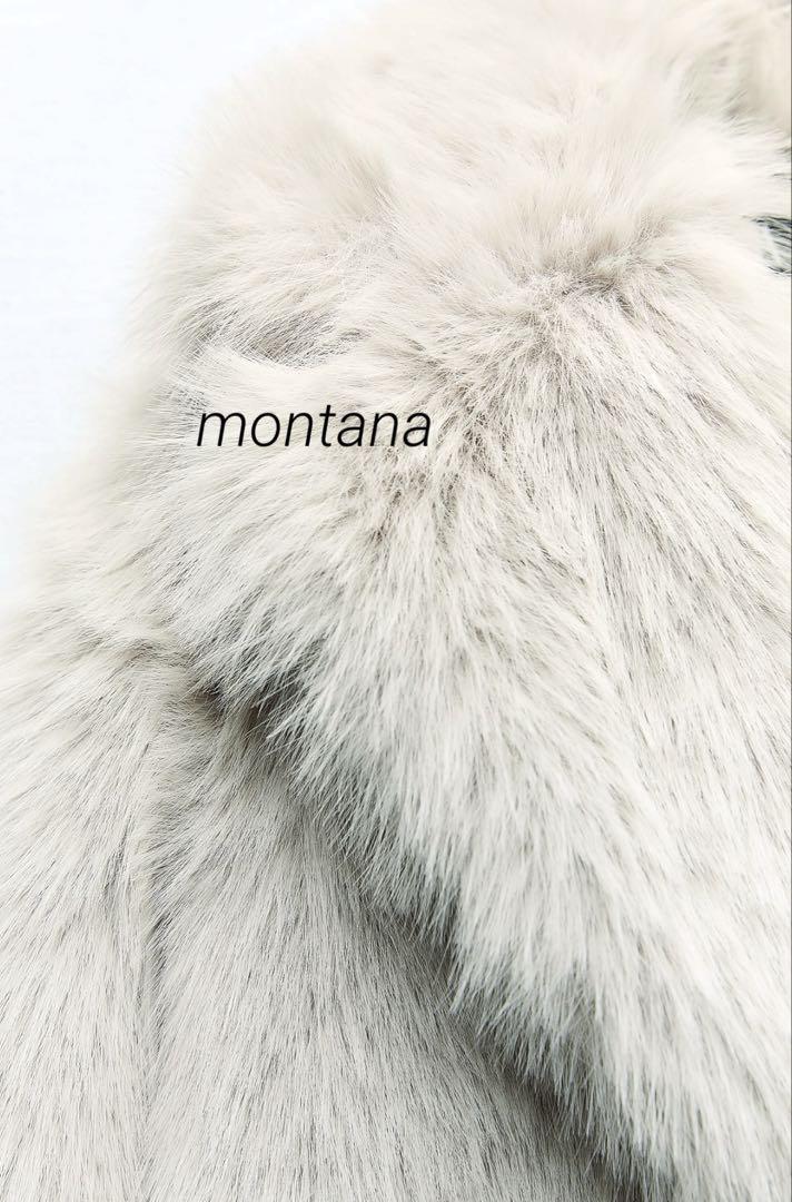 新品 2023aw ZARA フェイクファー ダブル コート XS