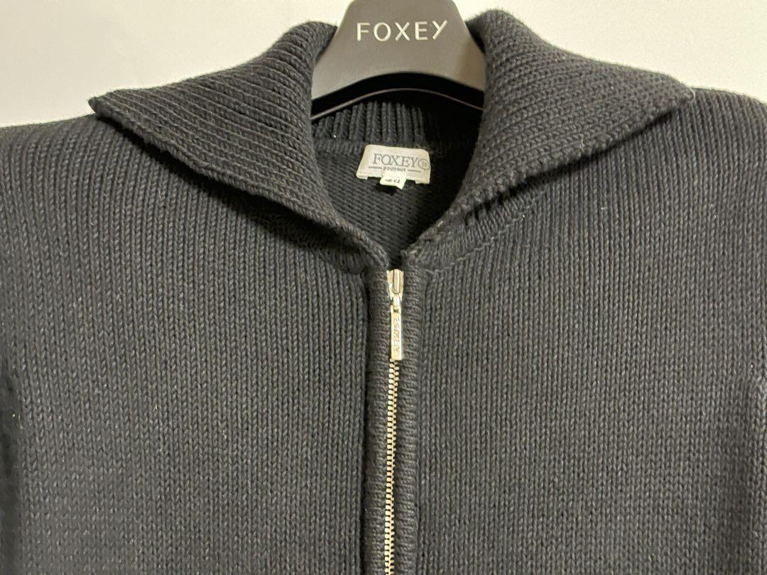 FOXEY黒 ニット ジャンパー 40
