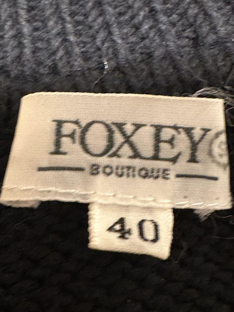 FOXEY黒 ニット ジャンパー 40