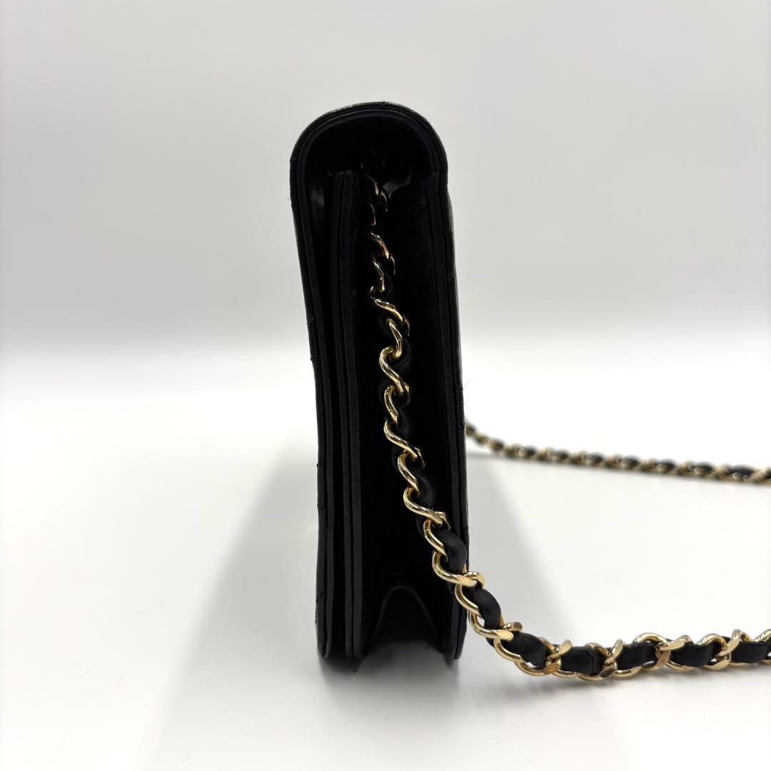 美品✨ CHANEL ラムスキン マトラッセ チェーン 肩掛け ショルダーバッグ