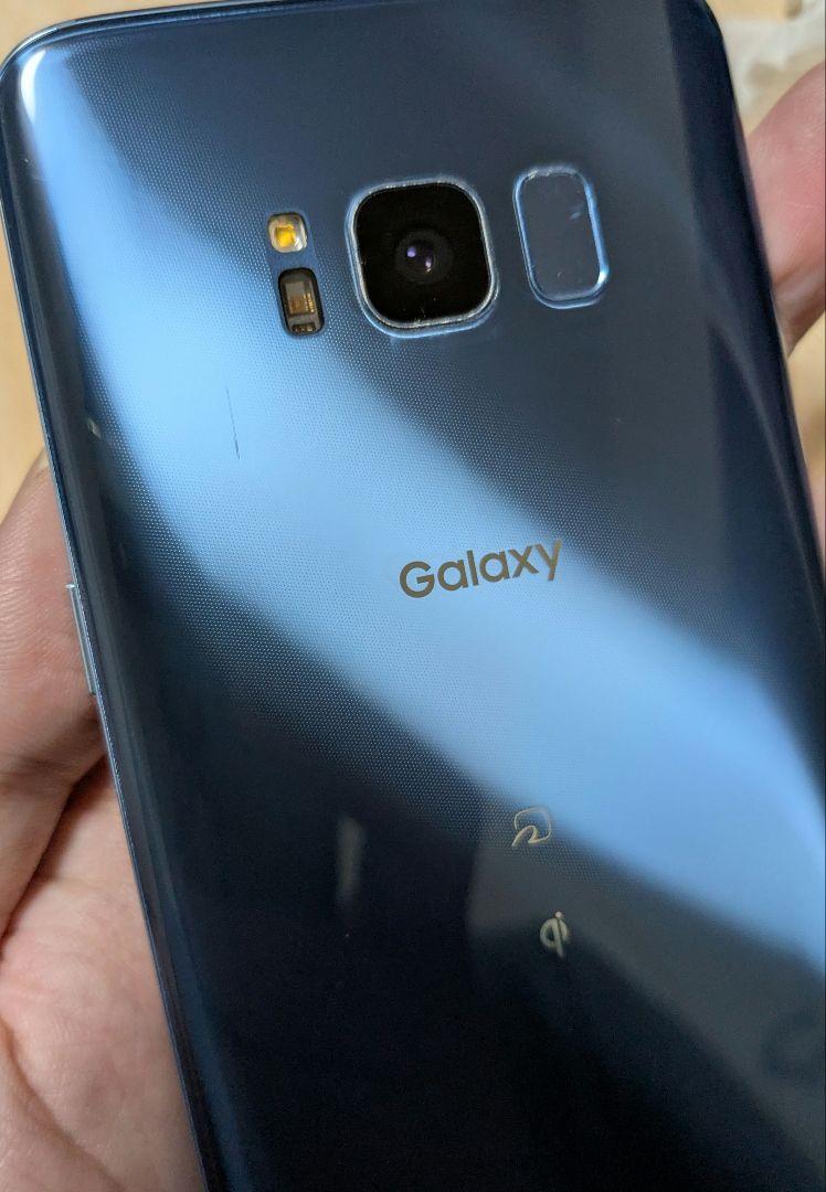 Samsung Galaxy S8 au コーラルブルーSCV36 ギャラクシ