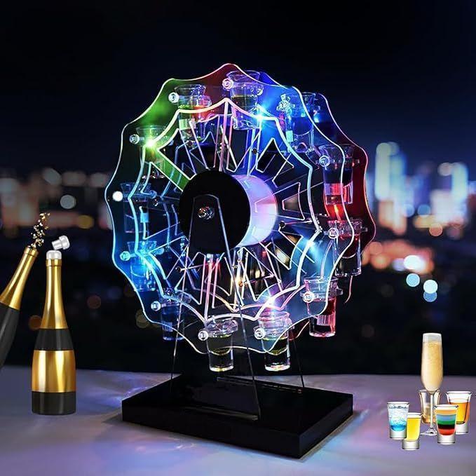 新品 ショットグラス付 テキーラ観覧車 LED ショット カクテルグラス