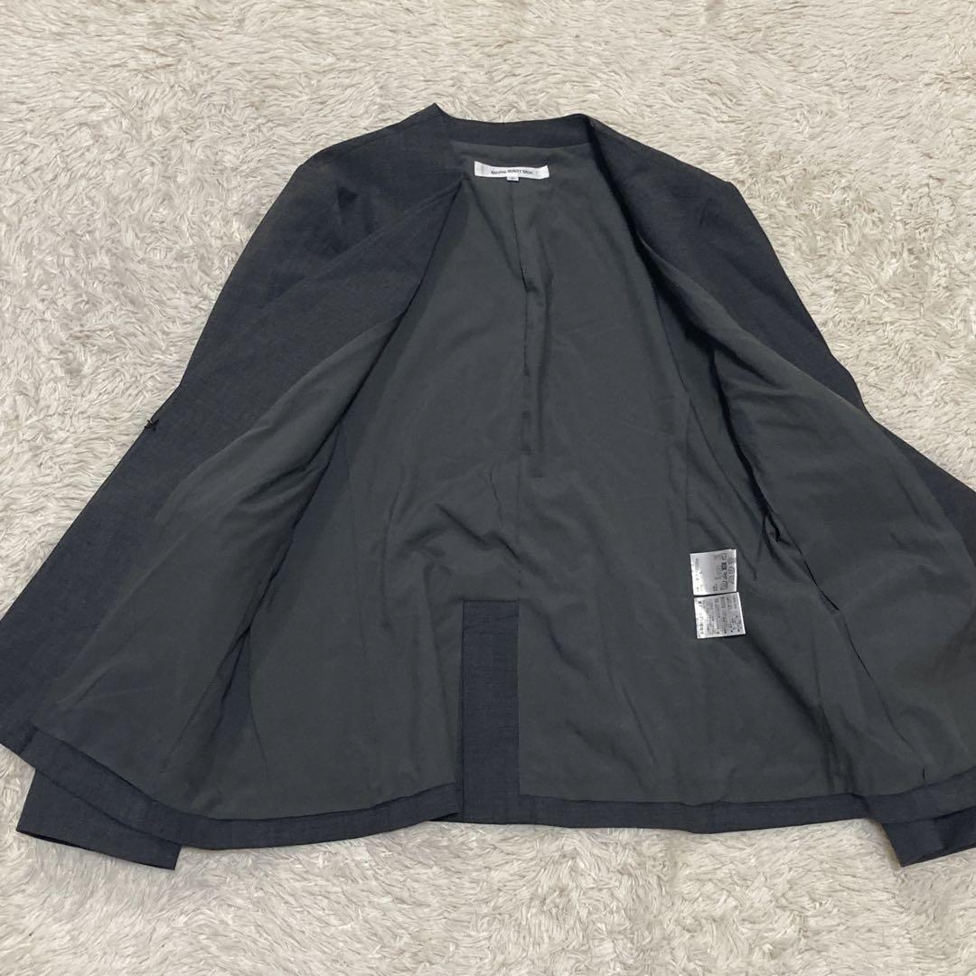 NNB【極美品】2021モデル 洗える 春夏  ノーカラージャケット パンツ