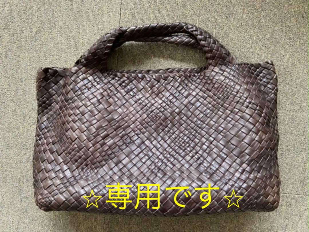FALORNI トートバック 大 ダークブラウン マーケティング FALORNI トートバック 大 ダークブラウン マーケティング
