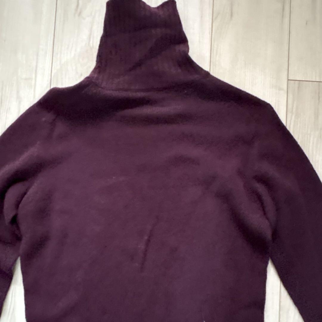 ZANONE ザノーネ ウール タートルネックニット ワインレッド 48 ZANONE ザノーネ ウール タートルネックニット ワインレッド 48