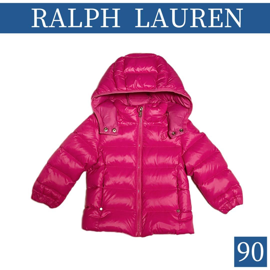 RALPH LAUREN|ラルフローレン ダウン size90 ピンク100cm・Ralph Lauren