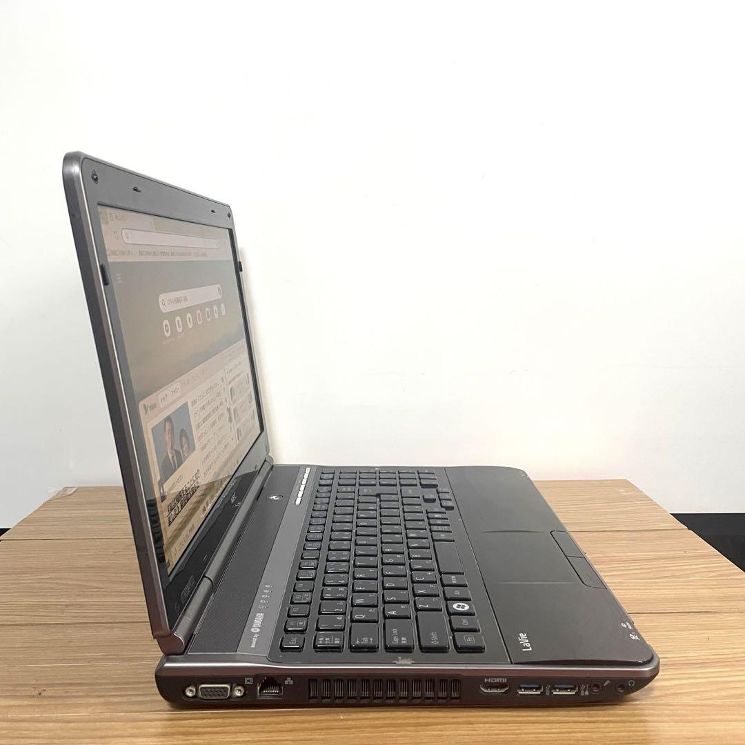 爆速i7ブラックNEC フルHDSSDメモリ8ギガwin11 オフィスブルーレイ