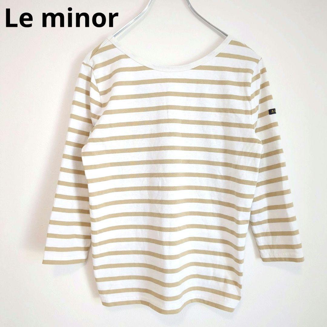 ルミノア　Tシャツ　トップス　カットソー　ボーダー　カジュアル　ロゴ