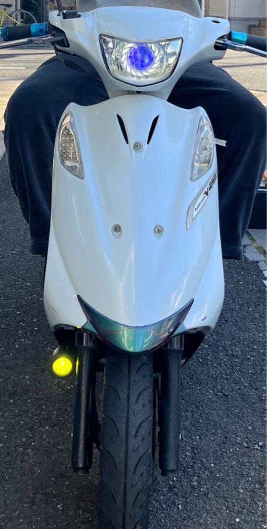 イカリング 青白 イエローフォグ アドレスv125