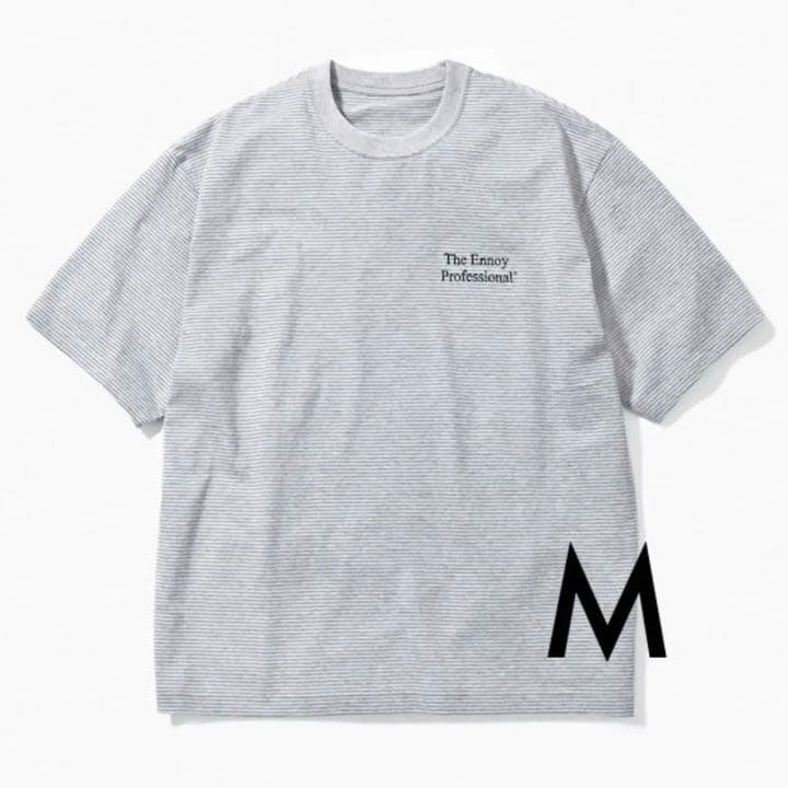 Ennoy S/S Border T-Shirt (GRAY × NAVY) | smsgolubovci.me
