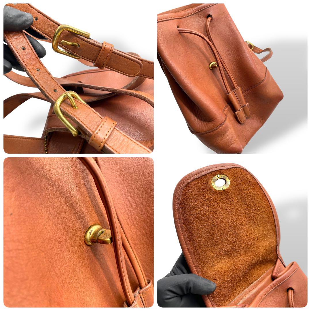 専用　COACH　オールドコーチ　USA製　リュック　ブラウン　グラブタンレザー